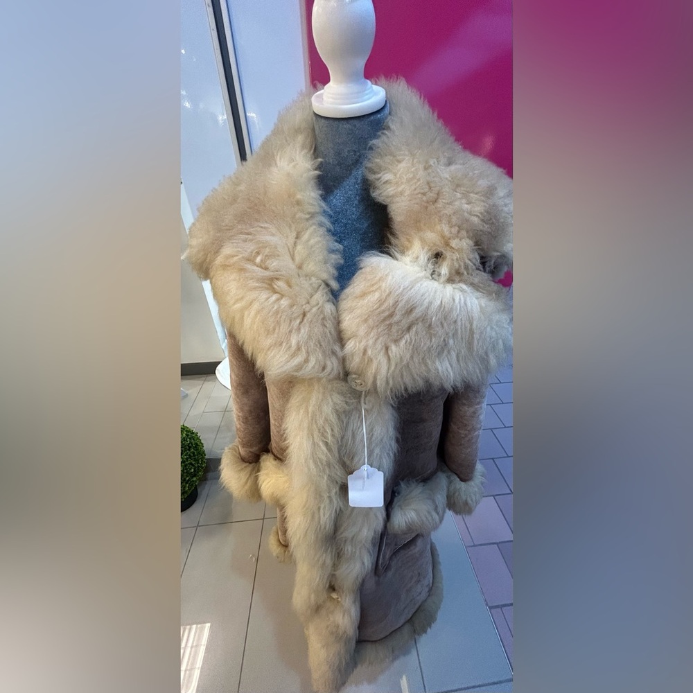 Brown Overland Shearling Fur Coat